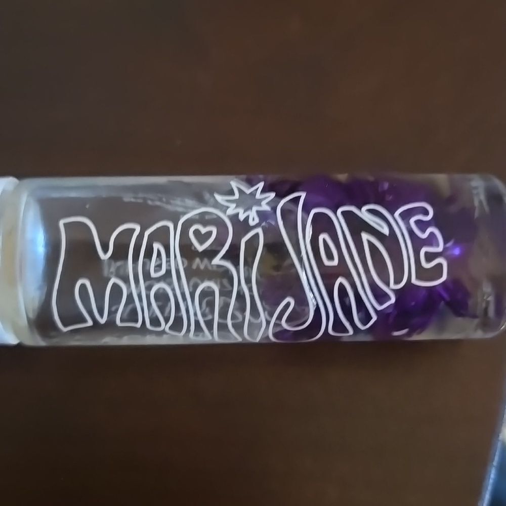 Urban Outfitters Purple Rollerball Boho Lip Mary Jane Mositure Grape Floral Glos - Picture 10 of 16